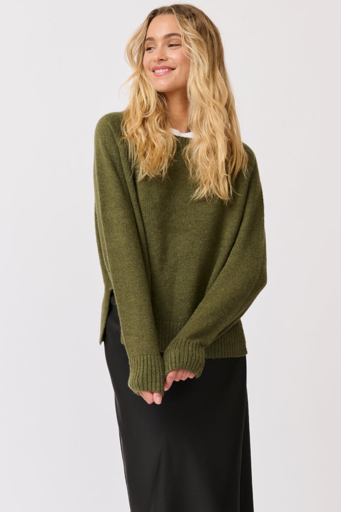 Tory Knit Sweater - Khaki Knit - Sare StoreCartel & WillowKnit