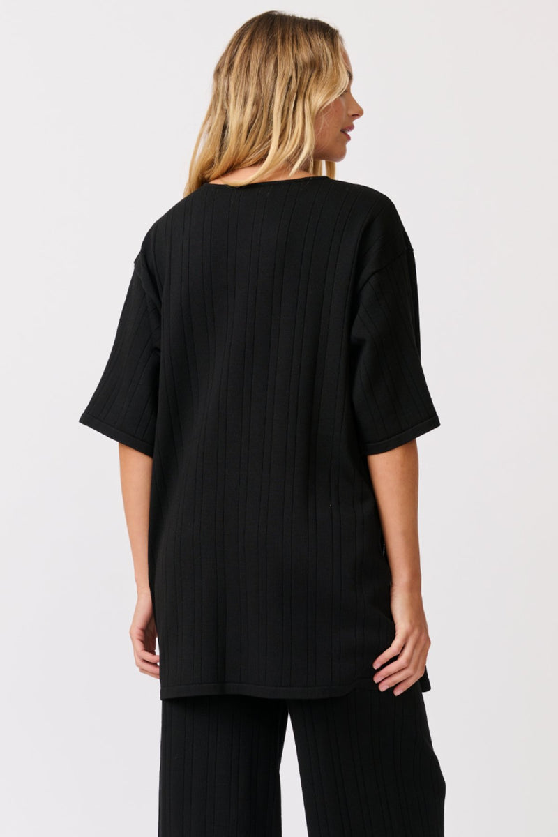 Trisha Top - Black Knit - Sare StoreCartel & WillowTops