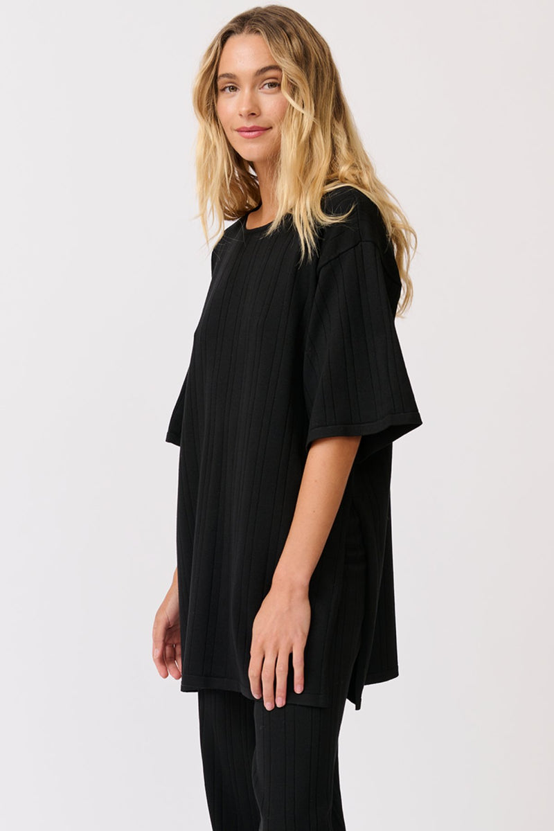 Trisha Top - Black Knit - Sare StoreCartel & WillowTops