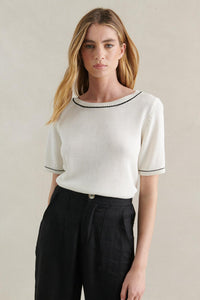 White Contrast Tee - Sare StoreLittle LiesTops