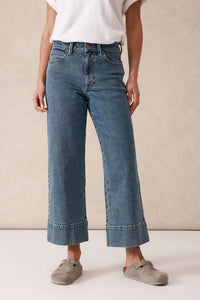 Wide Leg Crop Jean - Mid Indigo - Sare StoreCeres LifePants