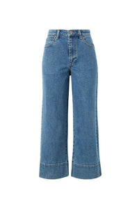 Wide Leg Crop Jean - Mid Indigo - Sare StoreCeres LifePants