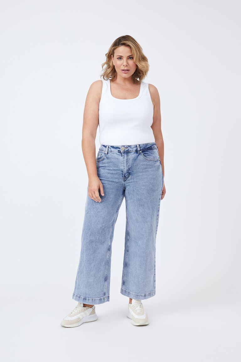 Wide Leg Jean - Vintage Blue - Sare StoreCeres LifePants