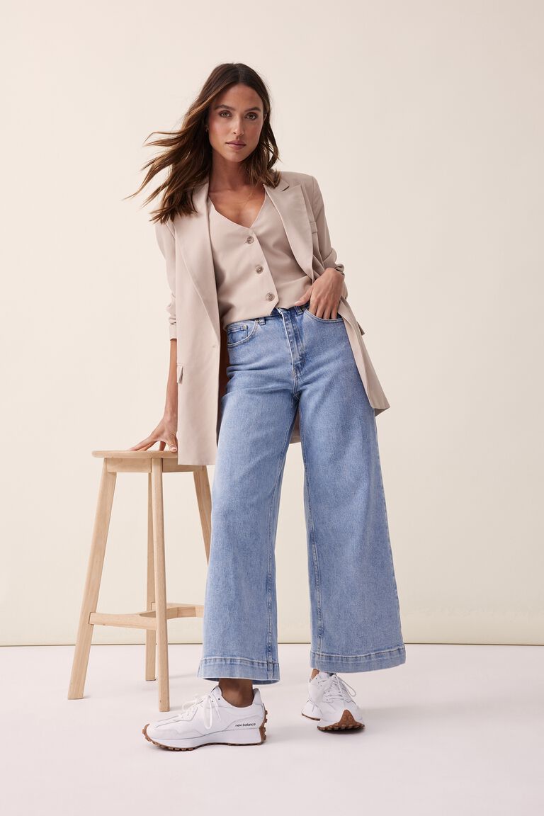 Wide Leg Jean - Vintage Blue - Sare StoreCeres LifePants