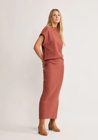 Wistful Knit Midi Skirt - Auburn - Sare StoreMOS The LabelSkirt