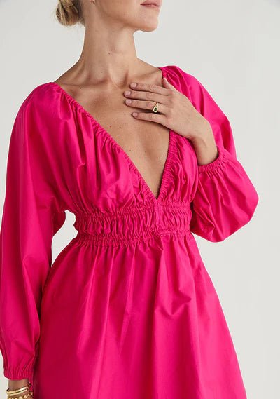 Xenia Mini Dress - Cerise - Sare StoreMOS The LabelDress