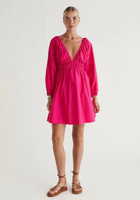 Xenia Mini Dress - Cerise - Sare StoreMOS The LabelDress